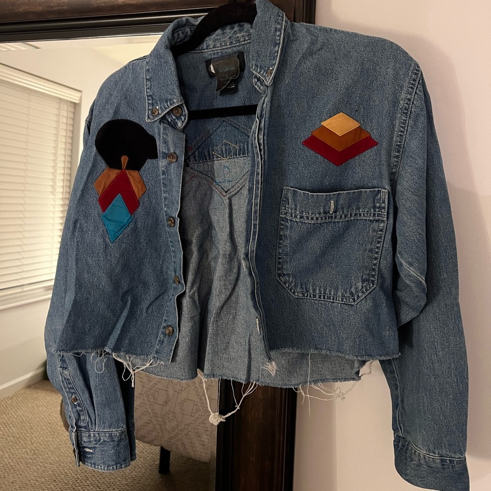 Vintage Three Rivers Patch Jean Jacket - image 1